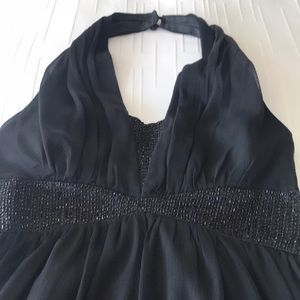 Little Black Halter Dress lined, sequence NWT